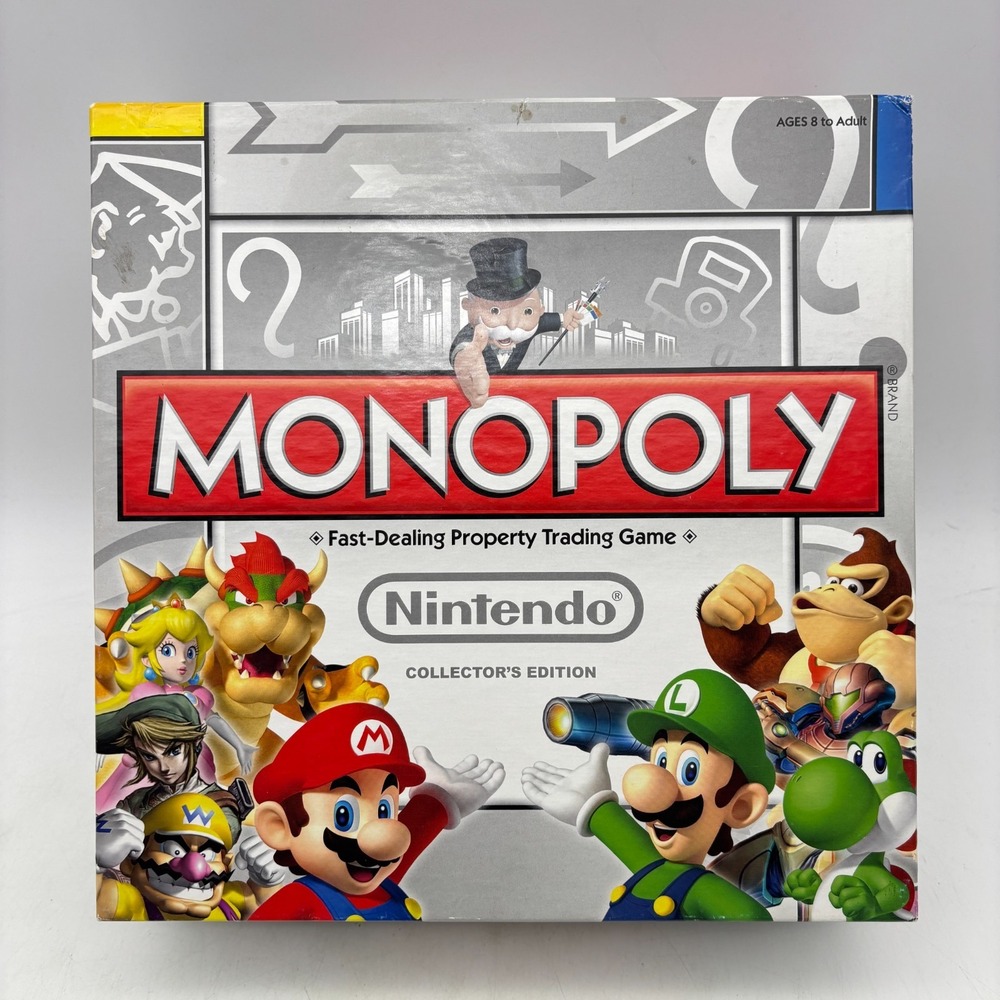 Monopoly Nintendo Collector's Edition COMPLETE USAopoly 2011 Super Mario Zelda